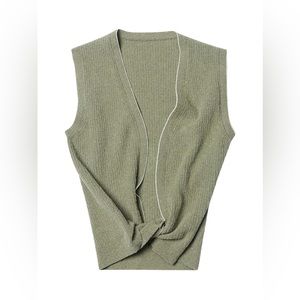 Jacquemus Le Haut Noue Twist Top - Light Khaki, size 36